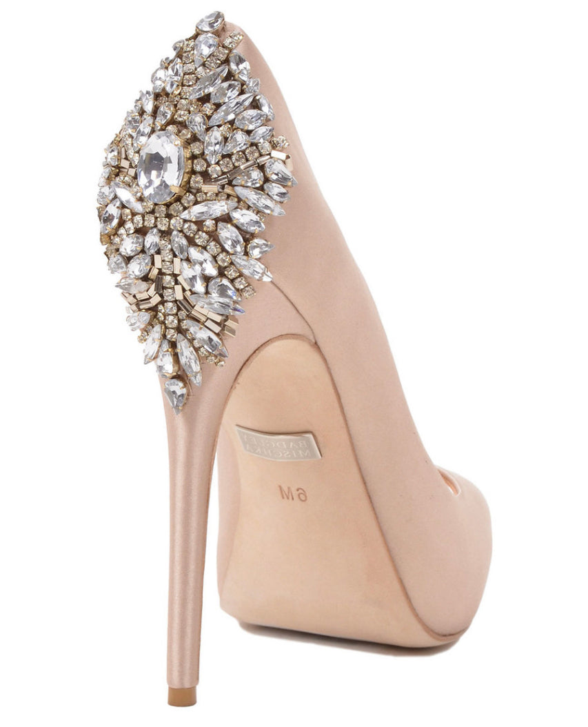 Badgley Kiara Embellished Peep toe Pump