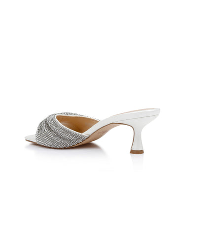 Badgley Humor Crystal Mules with Kitten Heel