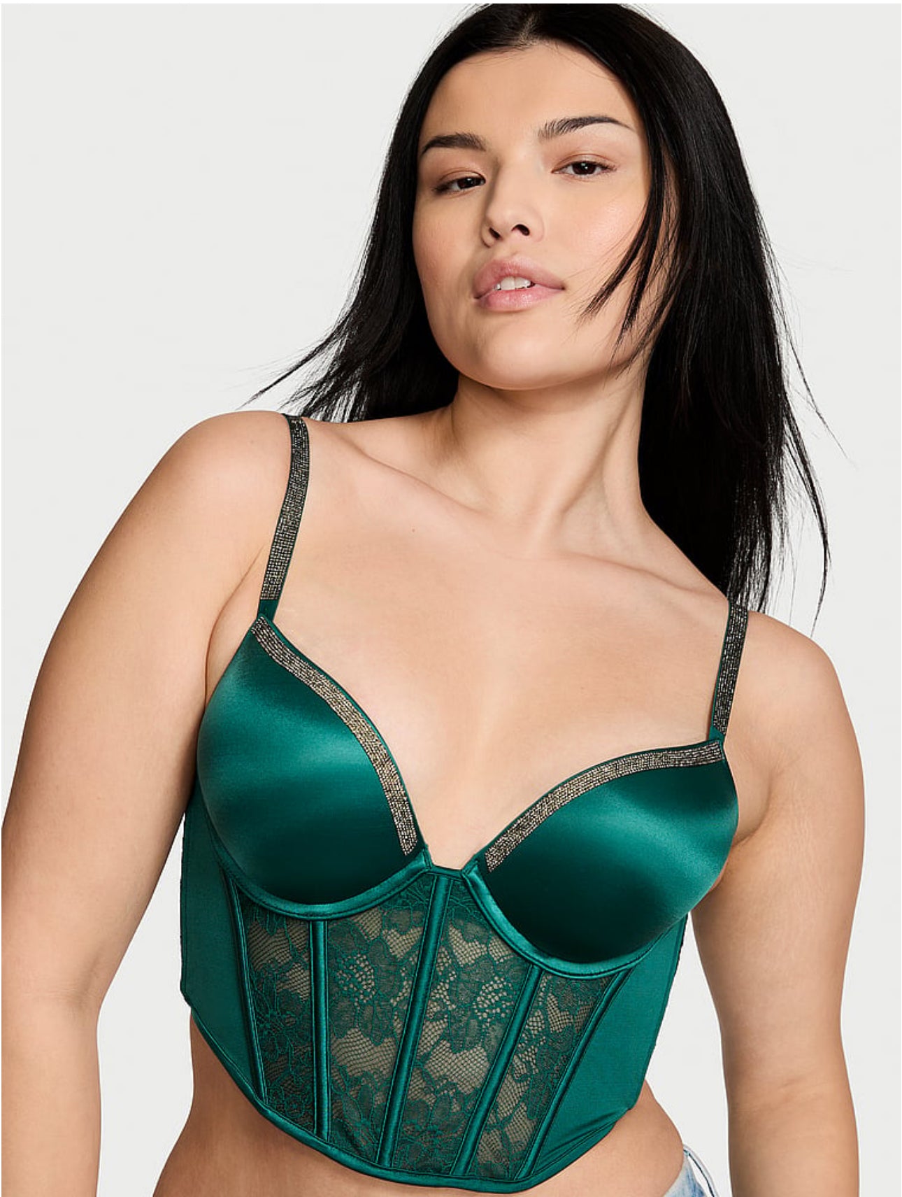 Vs double push up corset bra