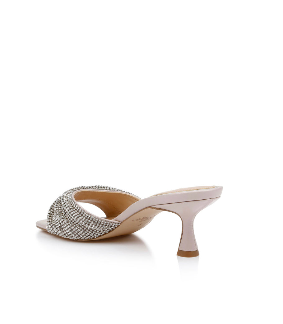 Badgley Humor Crystal Mules with Kitten Heel