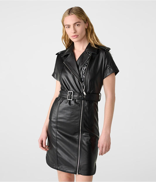 Karl lagerfeld leather dress