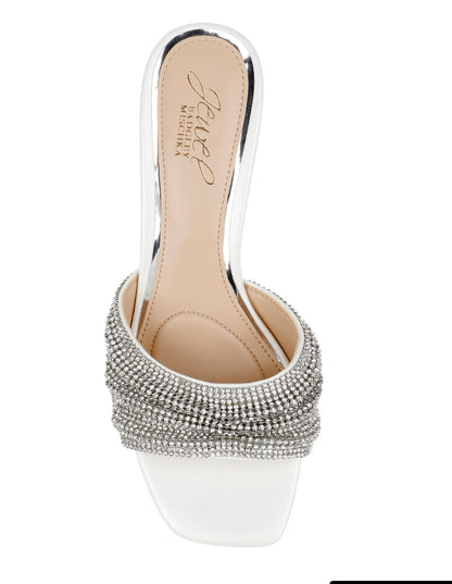 Badgley Humor Crystal Mules with Kitten Heel