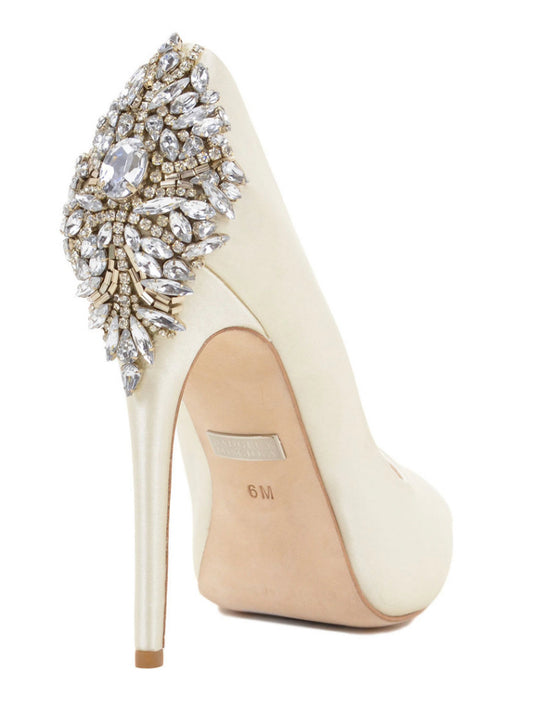 Badgley Kiara Embellished Peep toe Pump