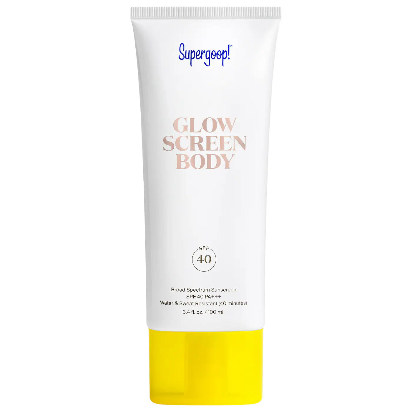 Supergoop! Glowscreen Body Lotion SPF 40 sunscreen