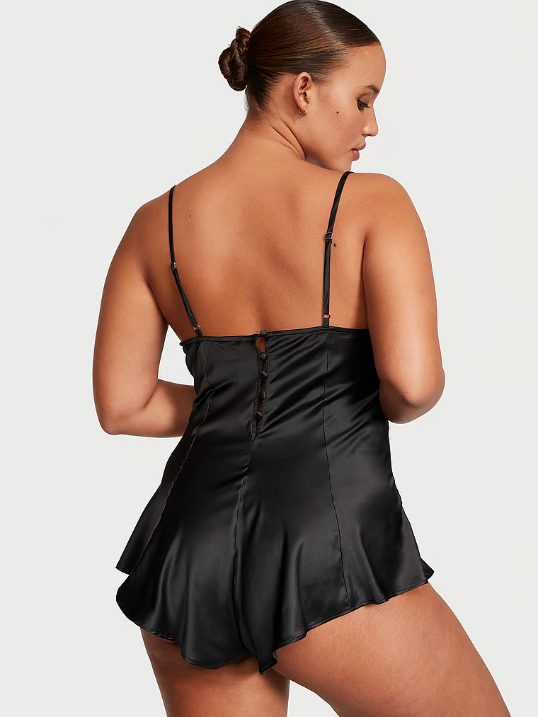 Vs satin romper