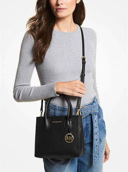 MK Mercer Medium Pebbled Leather Crossbody Bag