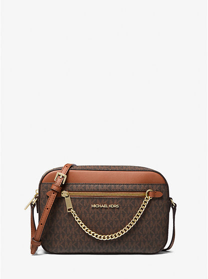 MK Jet Set Large Logo Crossbody Bag