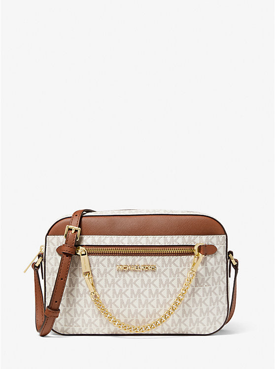 Mk Jet Set Large Logo Crossbody Bag