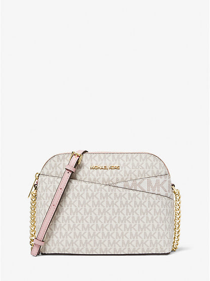 Mk Jet Set Travel Medium Logo Dome Crossbody Bag