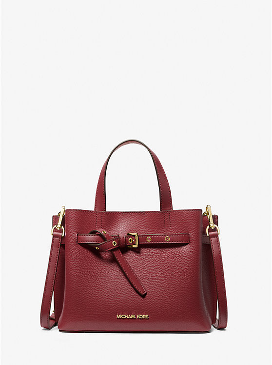 MK Emilia Small Pebbled Leather Satchel