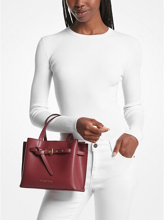 MK Emilia Small Pebbled Leather Satchel