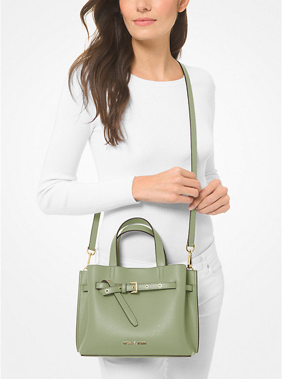 MK Emilia Small Pebbled Leather Satchel