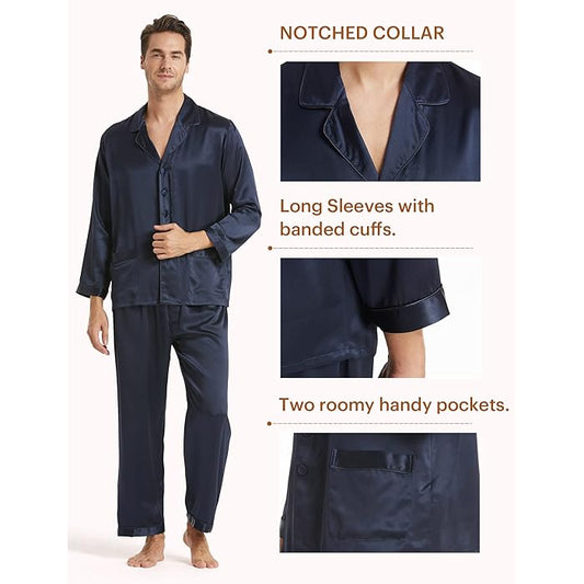 Lilysilk pure silk 100% Men pj set